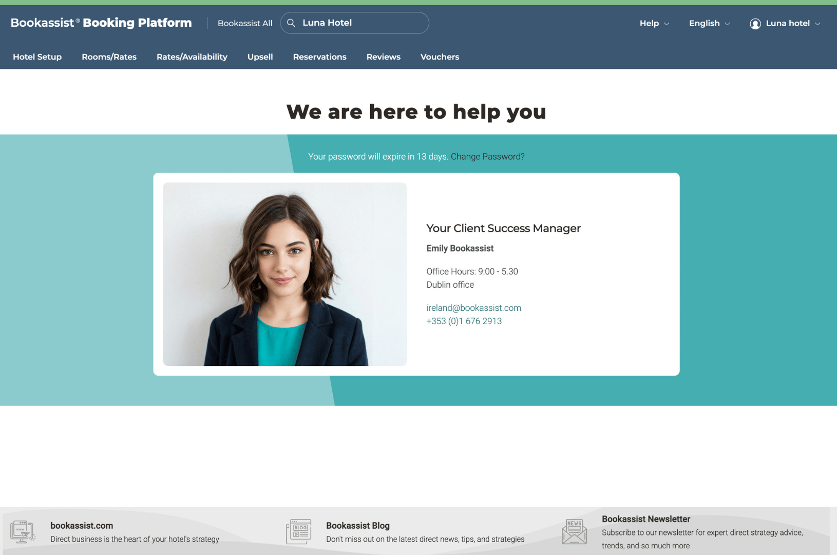 Bookassist Extranet - Booking platform